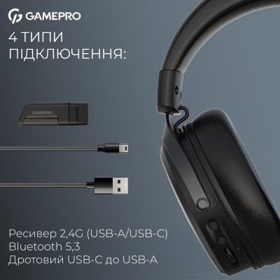Гарнітура GamePro Asgard Skadi Black (HSW191B)
