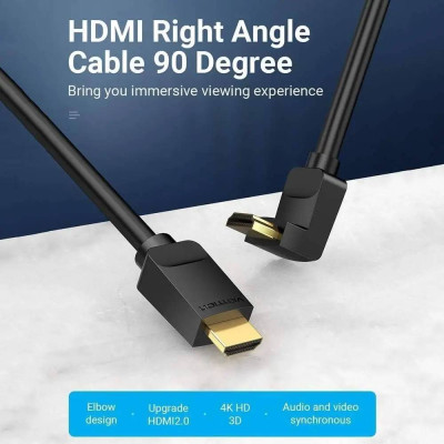 Кабель Vention HDMI - HDMI V 2.0 (M/M), 3 м, Black (AARBI) Кабель Vention HDMI - HDMI V 2.0 (M/M), 3 м, Black (AARBI)