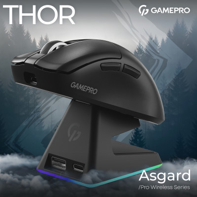 Миша бездротова GamePro Asgard Thor Black (GM023B) Миша бездротова GamePro Asgard Thor Black (GM023B)