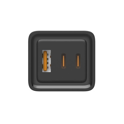 Мережевий зарядний пристрій ColorWay GaN3 Pro Power Delivery (2USB Type-C PDx3A;1USBx3A) Black (CW-CHS039PD-BK)