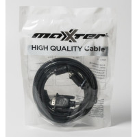 Кабель Maxxter VGA - VGA (M/M), HD15, 3+4C, з 2-ма феритами, 3 м, чорний (V-VGA-10) пакет Кабель Maxxter VGA - VGA (M/M), HD15, 3+4C, з 2-ма феритами, 3 м, чорний (V-VGA-10) пакет