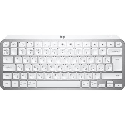 Клавиатура беспроводная  Logitech MX Keys Mini Wireless Illuminated UA Pale Gray (920-010499)