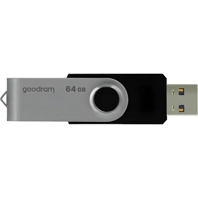 Флеш-накопичувач USB2.0 64GB Goodram UTS2 (Twister) Black (UTS2-0640K0R11) Флеш-накопичувач USB2.0 64GB Goodram UTS2 (Twister) Black (UTS2-0640K0R11)