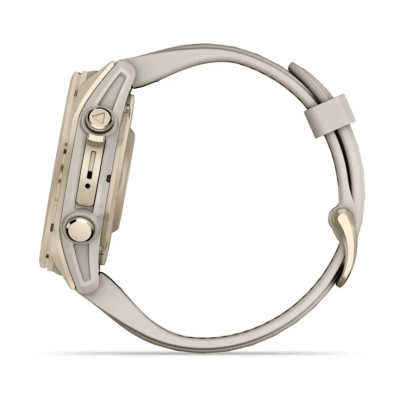 Смарт-годинник Garmin Fenix 8 43mm AMOLED Sapphire Soft Gold with Fog Gray Silicone (010-02903-18) Смарт-годинник Garmin Fenix 8 43mm AMOLED Sapphire Soft Gold with Fog Gray Silicone (010-02903-18)