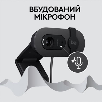 Веб-камера Logitech Brio 100 Graphite (960-001585) Веб-камера Logitech Brio 100 Graphite (960-001585)