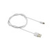 Кабель Canyon USB - Lightning (M/M) 1 м, White (CNS-MFICAB01W)