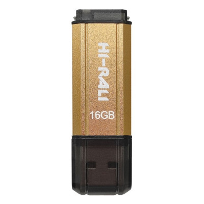 Флеш-накопичувач USB 16GB Hi-Rali Stark Series Gold (HI-16GBSTGD) Флеш-накопичувач USB 16GB Hi-Rali Stark Series Gold (HI-16GBSTGD)