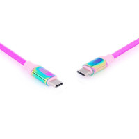 Кабель REAL-EL Premium USB Type-C - USB Type-C (M/M), 1 м, Rainbow (EL123500053) Кабель REAL-EL Premium USB Type-C - USB Type-C (M/M), 1 м, Rainbow (EL123500053)