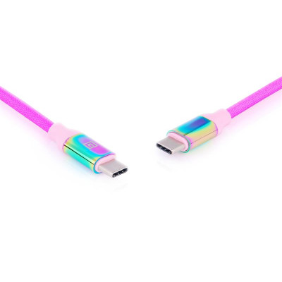 Кабель REAL-EL Premium USB Type-C - USB Type-C (M/M), 1 м, Rainbow (EL123500053) Кабель REAL-EL Premium USB Type-C - USB Type-C (M/M), 1 м, Rainbow (EL123500053)