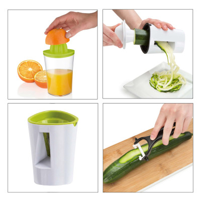 Соковитискач + Спіралізатор Tavialo 3 в 1 (193400003) Соковитискач + Спіралізатор Tavialo 3 в 1 (193400003)