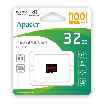 Карта пам`ятi MicroSDHC 32GB UHS-I Class 10 Apacer (AP32GMCSH10UB-RA) Карта пам`ятi MicroSDHC 32GB UHS-I Class 10 Apacer (AP32GMCSH10UB-RA)