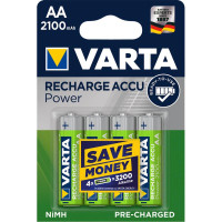 Акумулятор Varta Ready to Use AA/HR06 Ni-MH 2100 mAh BL 4шт Акумулятор Varta Ready to Use AA/HR06 Ni-MH 2100 mAh BL 4шт