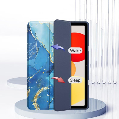 Чохол-книжка BeCover Soft Edge TPU для Xiaomi Redmi Pad SE 8.7 Blue Marble (712572)