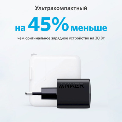 Мережевий зарядний пристрій Anker PowerPort 323 Black (A2331G11) Мережевий зарядний пристрій Anker PowerPort 323 Black (A2331G11)