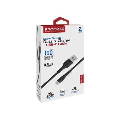 Кабель Promate xCord-AC USB - USB Type-C (M/M), 1 м, Black (xcord-ac.black) Кабель Promate xCord-AC USB - USB Type-C (M/M), 1 м, Black (xcord-ac.black)