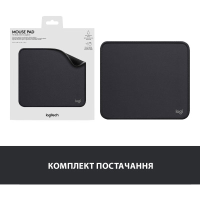 Ігрова поверхня Logitech Mouse Pad Studio Graphite (956-000049) Ігрова поверхня Logitech Mouse Pad Studio Graphite (956-000049)
