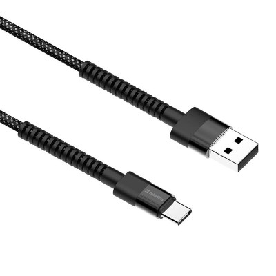 Кабель ColorWay USB - USB Type-C (M/M), 2.4 А, 1 м, Black (CW-CBUC063-BK) Кабель ColorWay USB - USB Type-C (M/M), 2.4 А, 1 м, Black (CW-CBUC063-BK)