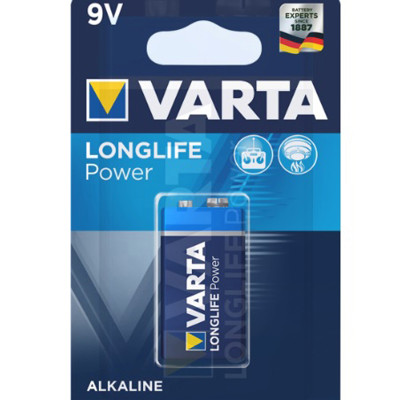 Батарейка Varta Longlife Power 4922 (High Energy) 6LR61 BL 1шт Батарейка Varta Longlife Power 4922 (High Energy) 6LR61 BL 1шт