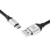 Кабель REAL-EL Premium Leather USB - USB Type-C (M/M), 1 м, Black (EL123500049) Кабель REAL-EL Premium Leather USB - USB Type-C (M/M), 1 м, Black (EL123500049)