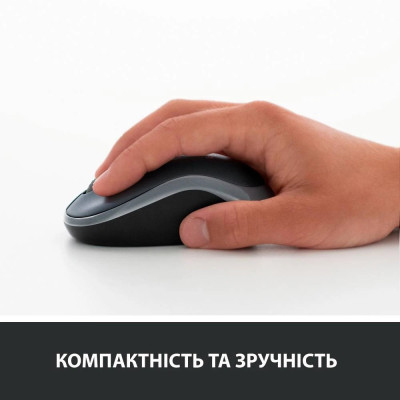 Миша бездротова Logitech M185 Grey (910-002238) Миша бездротова Logitech M185 Grey (910-002238)