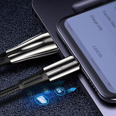 Кабель ColorWay USB - USB Type-C (M/M), Zinc Alloy + Led, 2.4 А, 1 м, Black (CW-CBUC035-BK) Кабель ColorWay USB - USB Type-C (M/M), Zinc Alloy + Led, 2.4 А, 1 м, Black (CW-CBUC035-BK)