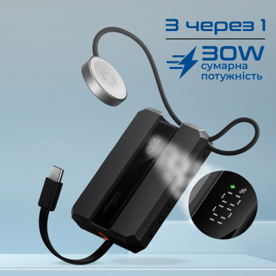 Універсальна мобільна батарея Promate Neo-10 10000mAh 30W Black Універсальна мобільна батарея Promate Neo-10 10000mAh 30W Black