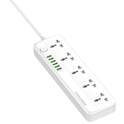 Фільтр живлення ProLogix Premium (PR-SC5614W) 2.5 кВт, 5 розеток, 6 USB AUTO ID, 2 м, білий