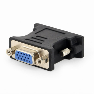 Адаптер Cablexpert DVI - VGA (M/F), Black (A-DVI-VGA-BK) Адаптер Cablexpert DVI - VGA (M/F), Black (A-DVI-VGA-BK)