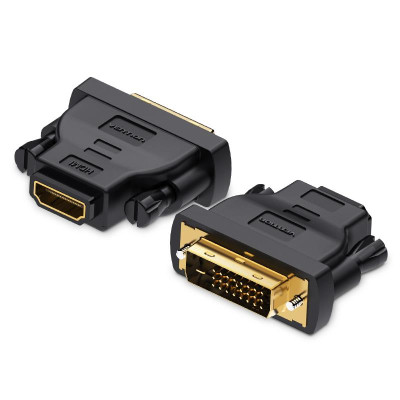 Адаптер Vention HDMI - DVI V 1.4 (F/M), Black (ECDB0) Адаптер Vention HDMI - DVI V 1.4 (F/M), Black (ECDB0)