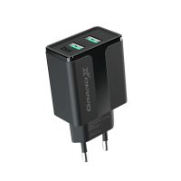 Мережевий зарядний пристрій Grand-X CH-15B (2xUSB 2.1A) Black Мережевий зарядний пристрій Grand-X CH-15B (2xUSB 2.1A) Black