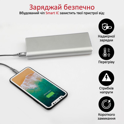 Кабель Promate NerveLink-i USB - Lightning (M/M), 2.4 A, 1.2 м, Grey Кабель Promate NerveLink-i USB - Lightning (M/M), 2.4 A, 1.2 м, Grey