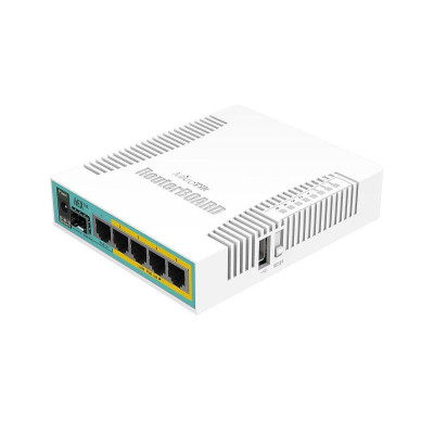 Маршрутизатор MikroTik RouterBoard RB960PGS hEX PoE (800MHz/128Mb, 1xUSB, 5х1000Мбит, Passive PoE) Маршрутизатор MikroTik RouterBoard RB960PGS hEX PoE (800MHz/128Mb, 1xUSB, 5х1000Мбит, Passive PoE)