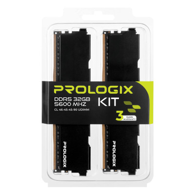 Модуль пам`ятi DDR5 2x16GB/5600 Prologix Black (PRO32GB5600B5K) Модуль пам`ятi DDR5 2x16GB/5600 Prologix Black (PRO32GB5600B5K)