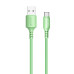 Кабель ColorWay USB - USB Type-C (M/M), soft silicone, 2.4 А, 1 м, Green (CW-CBUC042-GR) Кабель ColorWay USB - USB Type-C (M/M), soft silicone, 2.4 А, 1 м, Green (CW-CBUC042-GR)