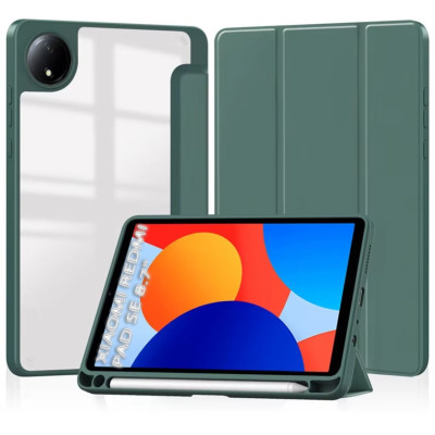 Чохол-книжка BeCover Soft Edge TPU для Xiaomi Redmi Pad SE 8.7 Dark Green (712566)