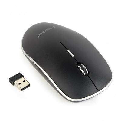 Миша бездротова Gembird MUSW-4B-01 Black USB Миша бездротова Gembird MUSW-4B-01 Black USB