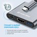 USB-хаб СolorWay USB Type-C 3-в-1 (CW-HUB08) USB-хаб СolorWay USB Type-C 3-в-1 (CW-HUB08)