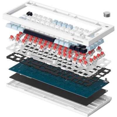 Клавіатура GamePro Genesis Warden MK160BL White Клавіатура GamePro Genesis Warden MK160BL White