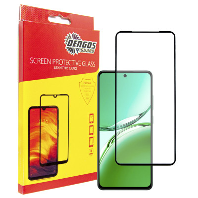 Захисне скло Dengos для Oppo Reno 12F 4G Black Full Glue (TGFG-374) Захисне скло Dengos для Oppo Reno 12F 4G Black Full Glue (TGFG-374)