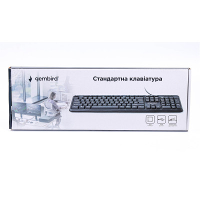 Клавіатура Gembird KB-U-103-UA Ukr Black