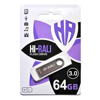 Флеш-накопичувач USB3.0 64GB Hi-Rali Shuttle Series Silver (HI-64GB3SHSL) Флеш-накопичувач USB3.0 64GB Hi-Rali Shuttle Series Silver (HI-64GB3SHSL)