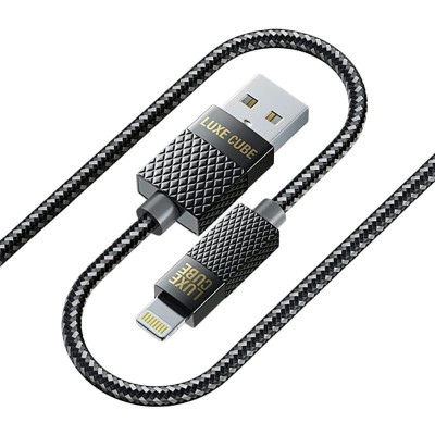 Кабель Luxe Cube Premium USB - Lightning (M/M), 1 м, серый (9780201379648) Кабель Luxe Cube Premium USB - Lightning (M/M), 1 м, серый (9780201379648)