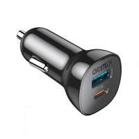 Автомобільний зарядний пристрій Choetech (1USB Type C; 1USB) 38W PD3.0 QC3.0 Black (TC0005) Автомобільний зарядний пристрій Choetech (1USB Type C; 1USB) 38W PD3.0 QC3.0 Black (TC0005)