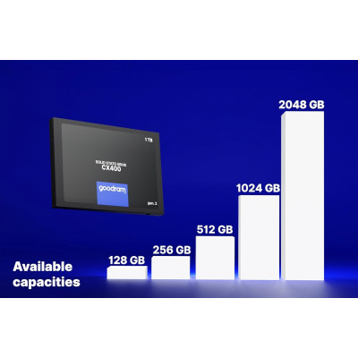 Накопичувач SSD 128GB Goodram CX400 Gen.2 2.5 Накопичувач SSD 128GB Goodram CX400 Gen.2 2.5