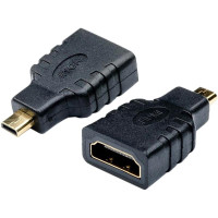 Перехідник Atcom HDMI - micro-HDMI (M/F), Black (16090) Перехідник Atcom HDMI - micro-HDMI (M/F), Black (16090)