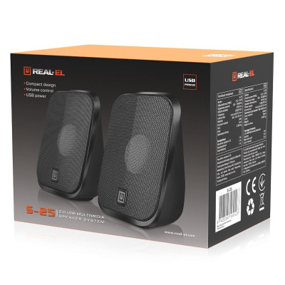 Акустична система REAL-EL S-25 Black