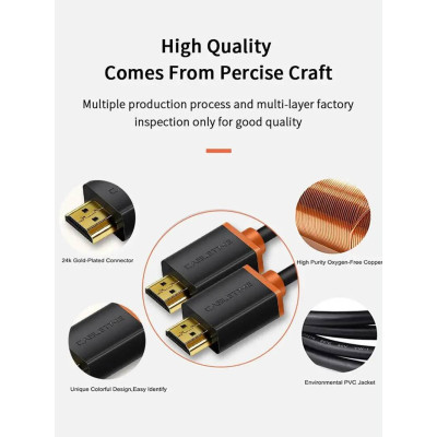 Кабель Cabletime HDMI - HDMI V 2.0 (M/M), 2 м, Black (CH23L)