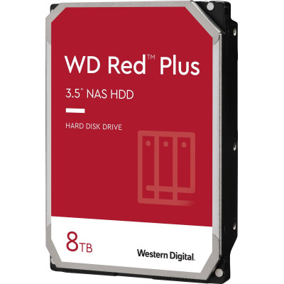 Накопичувач HDD SATA 8.0TB WD Red Plus 5640rpm 256MB (WD80EFPX) Накопичувач HDD SATA 8.0TB WD Red Plus 5640rpm 256MB (WD80EFPX)