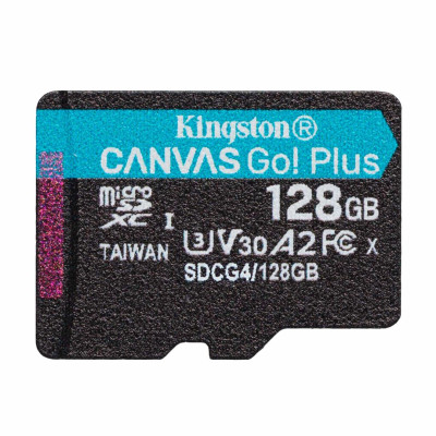 Карта пам`яті MicroSDXC 128GB UHS-I/U3 Class 10 Kingston Canvas Go! Plus R200/W200MB/s (SDCG4/128GBSP) Карта пам`яті MicroSDXC 128GB UHS-I/U3 Class 10 Kingston Canvas Go! Plus R200/W200MB/s (SDCG4/128GBSP)