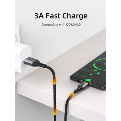 Кабель Cabletime USB Type-C - USB (M/M), 2 м, Black (CA40H) Кабель Cabletime USB Type-C - USB (M/M), 2 м, Black (CA40H)